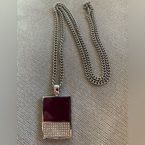 Modern geometric pendant necklace